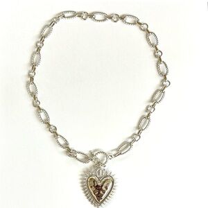Silver Heart Pendant Necklace
